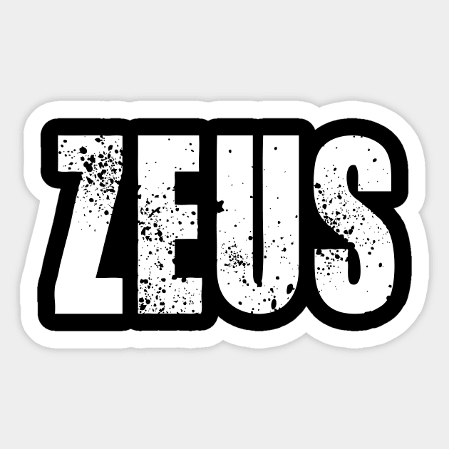 Zeus Sticker by Jackson Lester